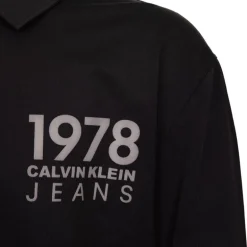 Polo 1978 manches longues noir Homme CALVIN KLEIN