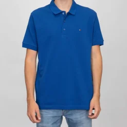 Polo coton basique regular avec logo brodé Homme TOMMY HILFIGER