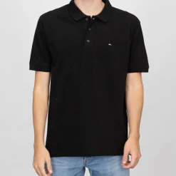 Polo coton basique regular avec logo brodé Homme TOMMY HILFIGER