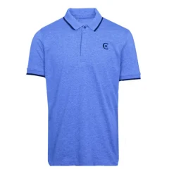 Polo coton chiné liseré manches logo brodé Homme CERRUTI