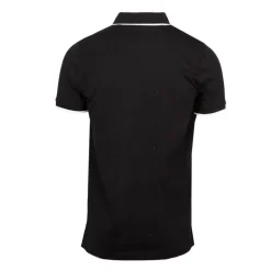 Polo coton chiné liseré manches logo brodé Homme CERRUTI