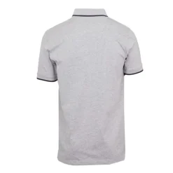 Polo coton chiné liseré manches logo brodé Homme CERRUTI