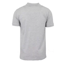 Polo coton uni tissu chiné avec bande colorée logo écusson Homme GEORGES RECH