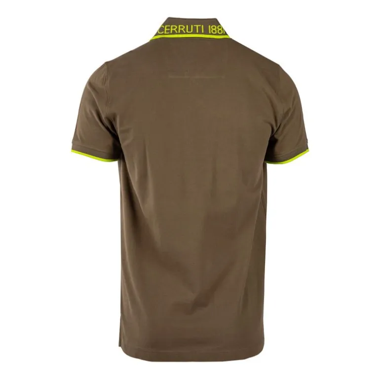 Polo en coton avec liseré isonzo Homme CERRUTI