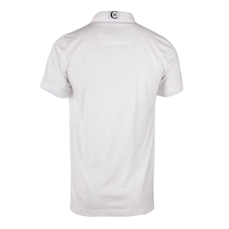 Polo en coton velino logo brodé vertical Homme CERRUTI