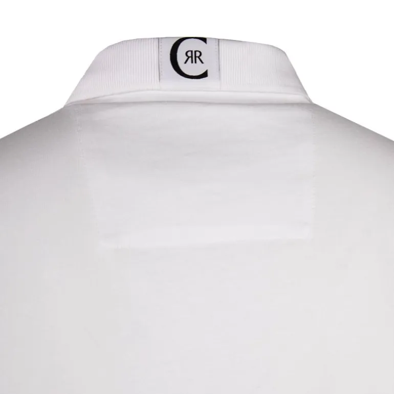 Polo en coton velino logo brodé vertical Homme CERRUTI