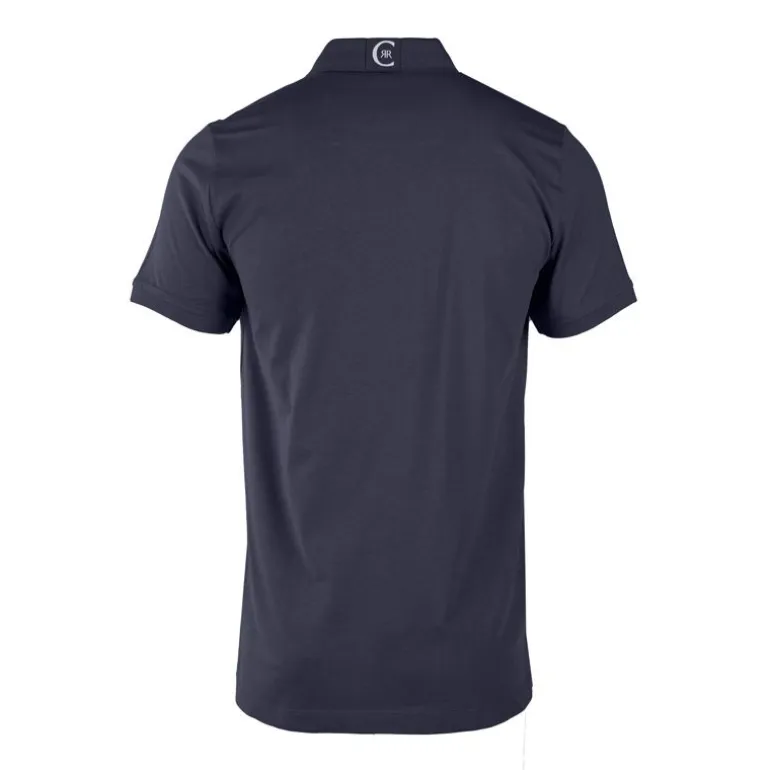 Polo en coton velino logo brodé vertical Homme CERRUTI