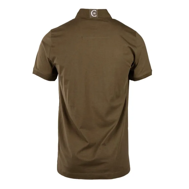 Polo en coton velino logo brodé vertical Homme CERRUTI