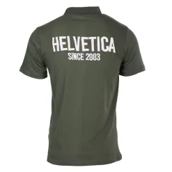 Polo logo brodé Homme HELVETICA