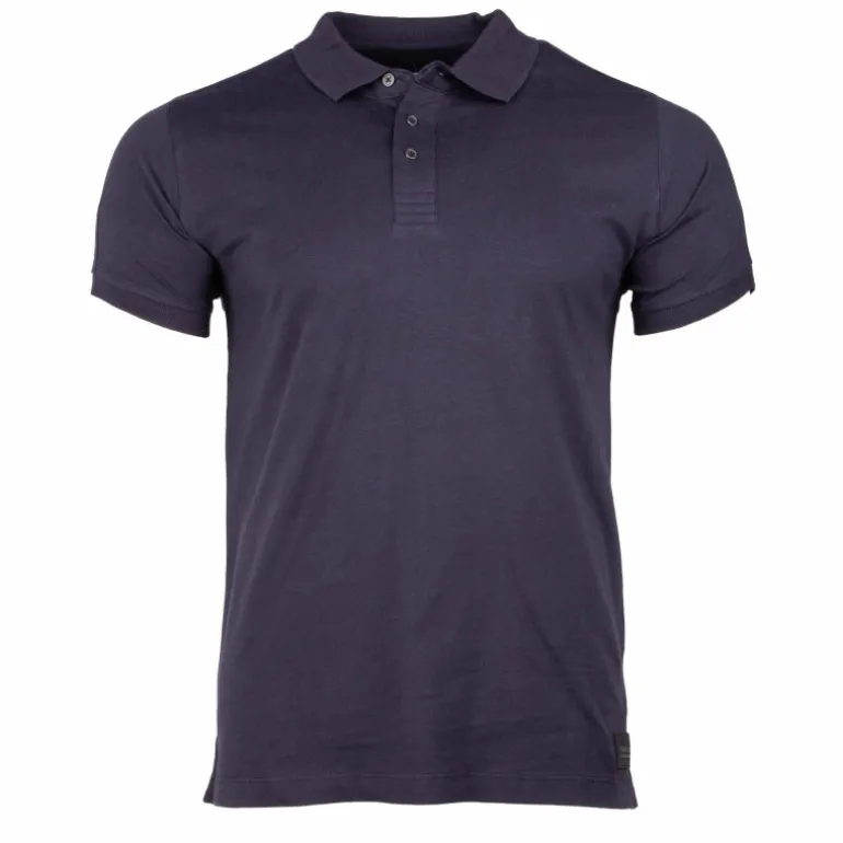 Polo manches courtes coton doux bande logo épaule ballabile Homme CERRUTI