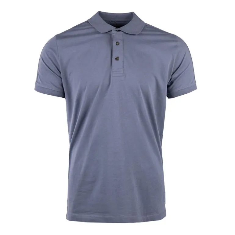 Polo manches courtes coton doux bande logo épaule ballabile Homme CERRUTI