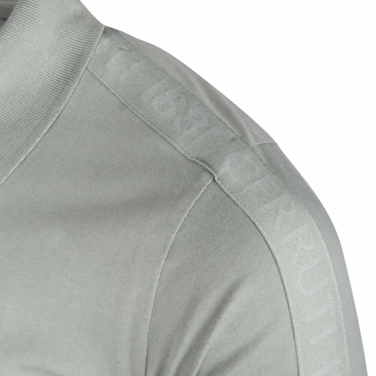 Polo manches courtes coton doux bande logo épaule ballabile Homme CERRUTI