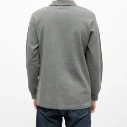 Polo manches longues broderie cote germinal Homme KAPORAL