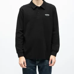 Polo manches longues broderie cote germinal Homme KAPORAL