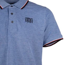 Polo regular manches courtes natisone avec liseré Homme CERRUTI