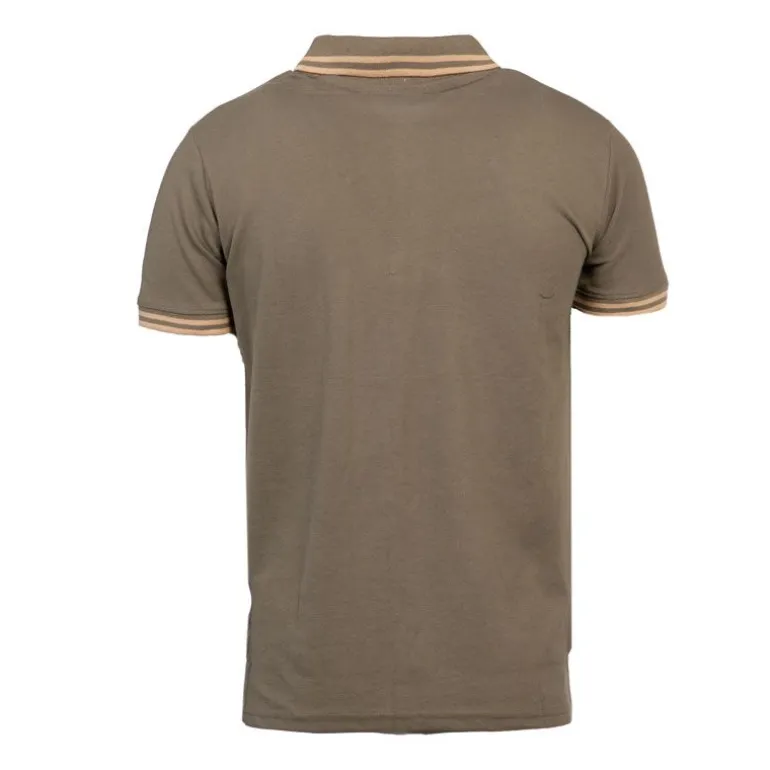 Polo sherman logo coloré brodé avec boutons argentés Homme CHEVIGNON