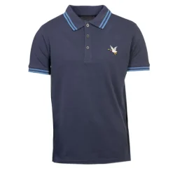 Polo sherman logo coloré brodé avec boutons argentés Homme CHEVIGNON