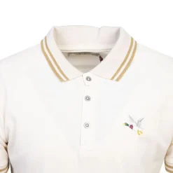 Polo sherman logo coloré brodé avec boutons argentés Homme CHEVIGNON