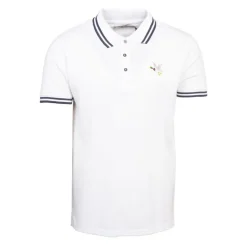 Polo sherman logo coloré brodé avec boutons argentés Homme CHEVIGNON