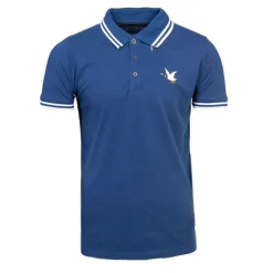 Polo sherman logo coloré brodé avec boutons argentés Homme CHEVIGNON