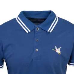 Polo sherman logo coloré brodé avec boutons argentés Homme CHEVIGNON