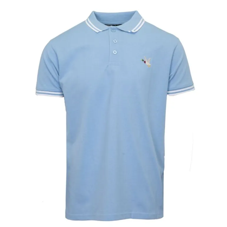 Polo sherman logo coloré brodé avec boutons argentés Homme CHEVIGNON