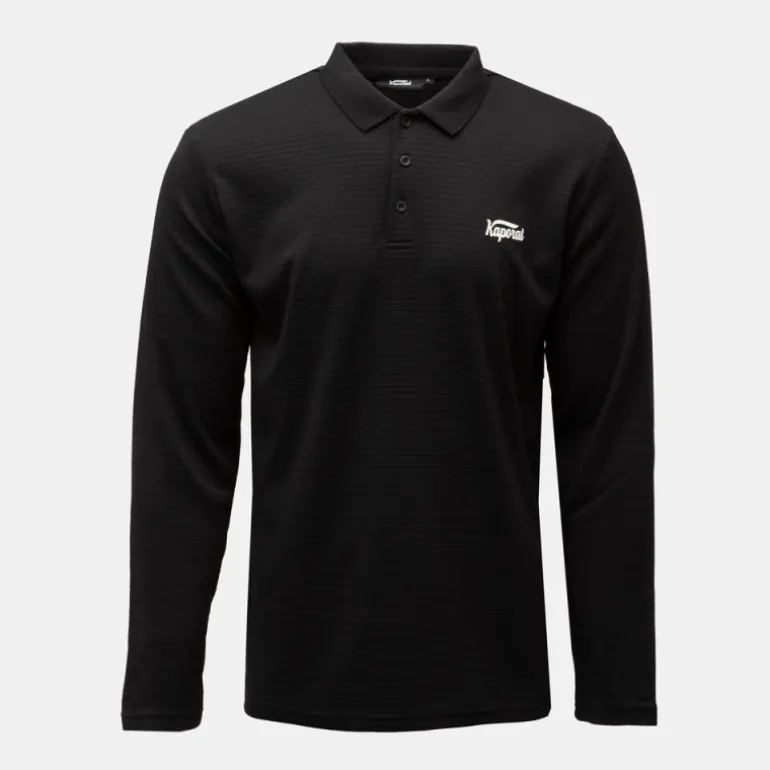 Polo texturé manches longues jilan Homme KAPORAL