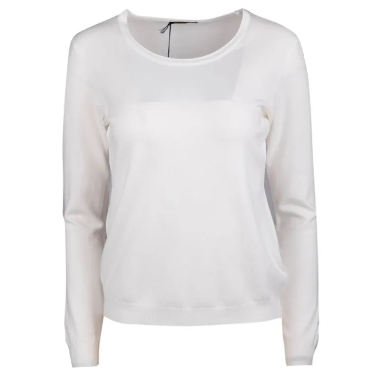 Pull fine maille col rond 30% cachemire 080 Femme REAL CASHMERE