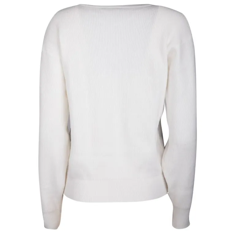 Pull grosse maille col rond cachemire laine Femme REAL CASHMERE