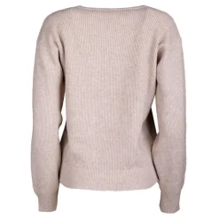 Pull grosse maille col rond cachemire laine Femme REAL CASHMERE
