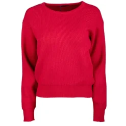 Pull grosse maille col rond cachemire laine Femme REAL CASHMERE