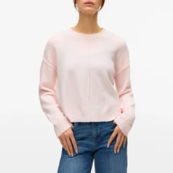 Pull besti col rond regular avec détail couture Femme VERO MODA