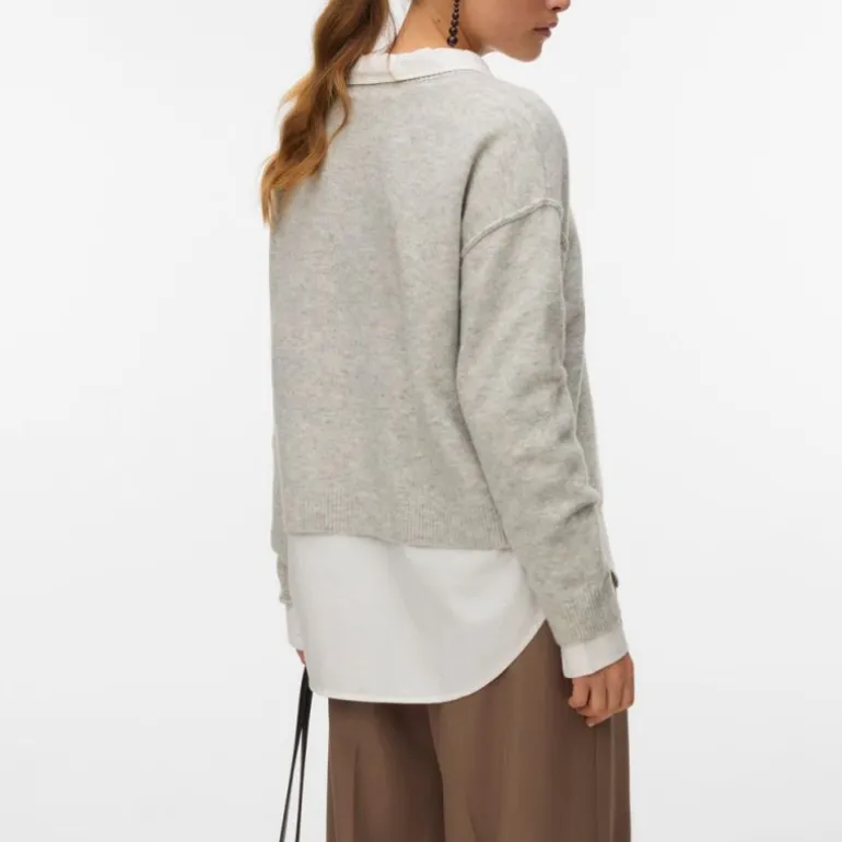 Pull besti col rond regular avec détail couture Femme VERO MODA