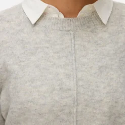 Pull besti col rond regular avec détail couture Femme VERO MODA