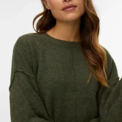 Pull besti col rond regular avec détail couture Femme VERO MODA