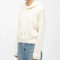 Pull blanc écru maylie à capuche Femme LA PETITE ETOILE