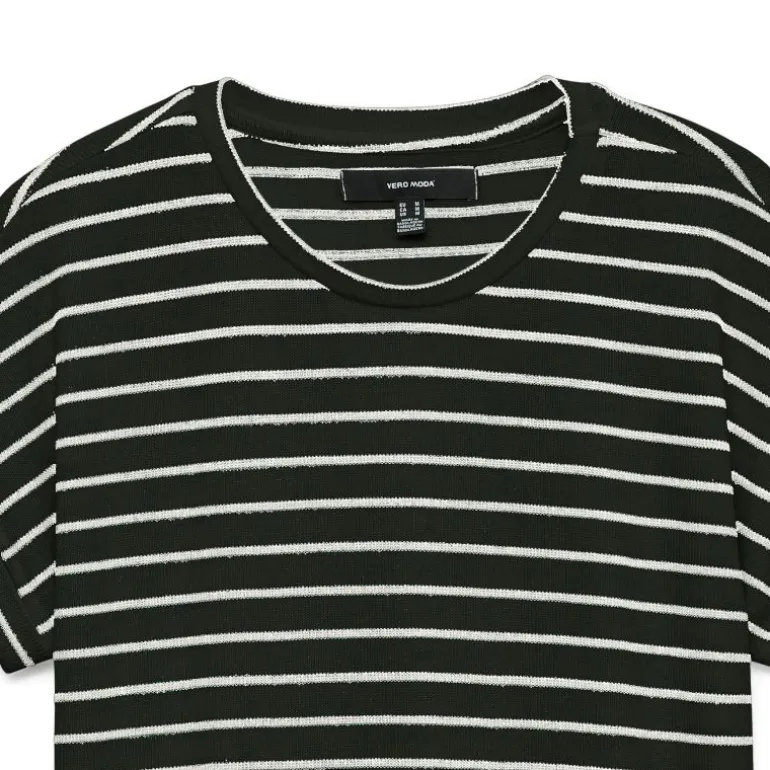 Pull Brianna à rayures en maille fine col rond Femme VERO MODA