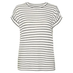 Pull Brianna à rayures en maille fine col rond Femme VERO MODA