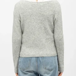 Pull col bateau gris chiné mila Femme LA PETITE ETOILE