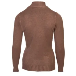 Pull col cheminée cachemire et laine mélangé Femme BELLE FEMME