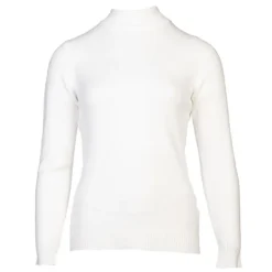 Pull col cheminée cachemire et laine mélangé Femme BELLE FEMME