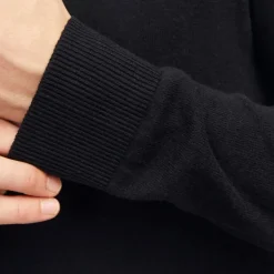 Pull col haut zippé tissu crocheté souple coton Homme JACK & JONES