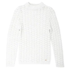 Pull col montant blanc miley maille fine Femme LA PETITE ETOILE