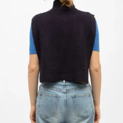 Pull col montant maeva sans manches avec zip Femme LA PETITE ETOILE