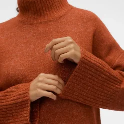 Pull col montant manches évasées Femme VERO MODA