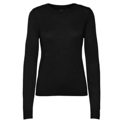 Pull col rond bouton poignet maille fine Femme VERO MODA