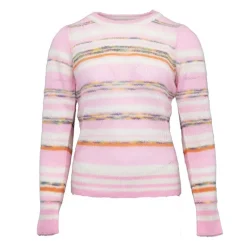 Pull col rond leo doux à rayures Femme ANTIK BATIK