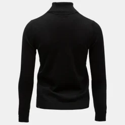 Pull col roulé avec grand logo fils métalisés Femme ROSSIGNOL