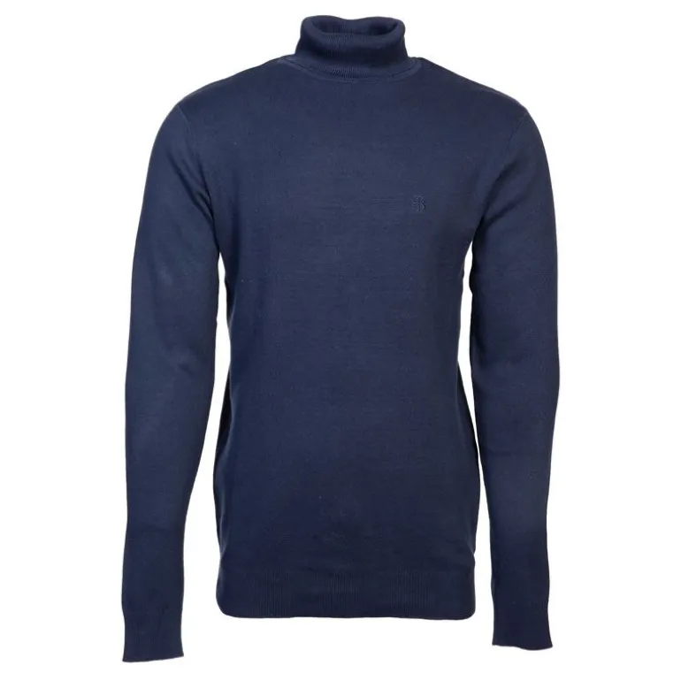 Pull col roulé maille fine couleur unie Homme BILL TORNADE