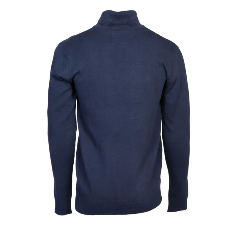 Pull col roulé maille fine couleur unie Homme BILL TORNADE